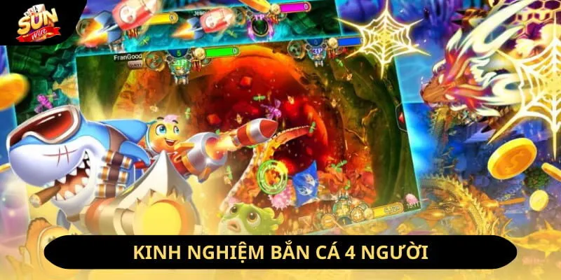 Khám Phá Siêu Phẩm Game Bắn Cá 4 Người Chơi Mới Nhất 2026 4 Sunwin Kinh nghiệm săn cá 4 người hiệu quả
