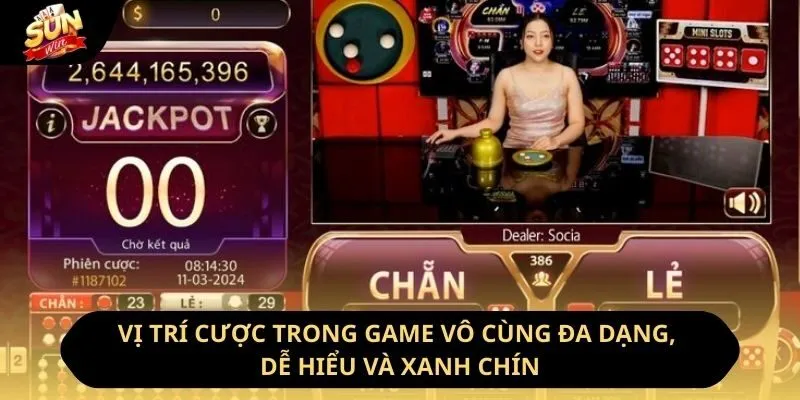 Xóc Đĩa Sunwin - Hướng Dẫn Tường Tận Cách Chơi Cho Tân Binh 2 Sunwin Vị trí cược trong game vô cùng đa dạng, dễ hiểu và xanh chín